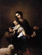 Francisco de Zurbaran Virgin Mary with Child and the Young St John the Baptist France oil painting artist